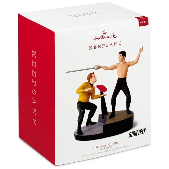 New! Star Trek Captain Kirk & Sulu Hallmark Keepsake Ornament 2018 + Sound - Picture 1 of 5